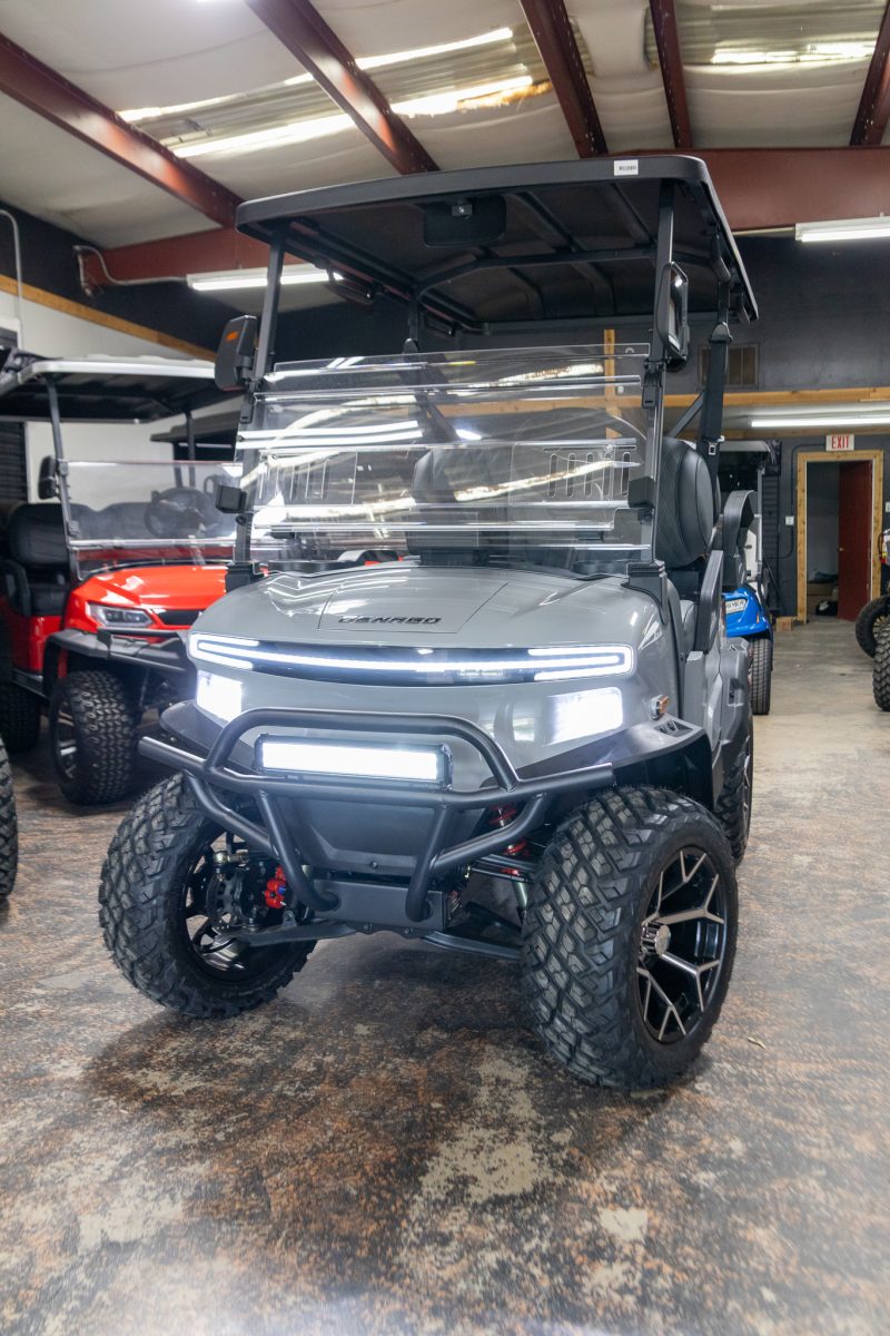 Denago EV Nomad XL Plus 4 Passenger Lifted - Gray | DFW Golf Cart